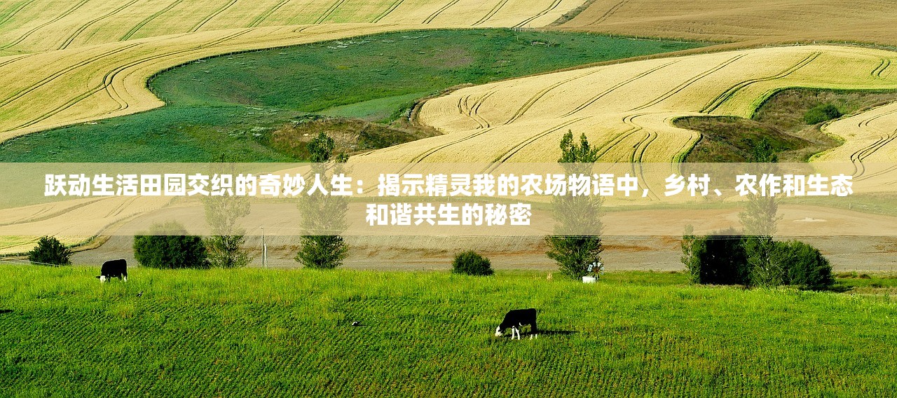 跃动生活田园交织的奇妙人生：揭示精灵我的农场物语中，乡村、农作和生态和谐共生的秘密