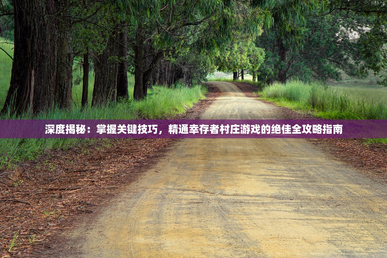 深度揭秘：掌握关键技巧，精通幸存者村庄游戏的绝佳全攻略指南