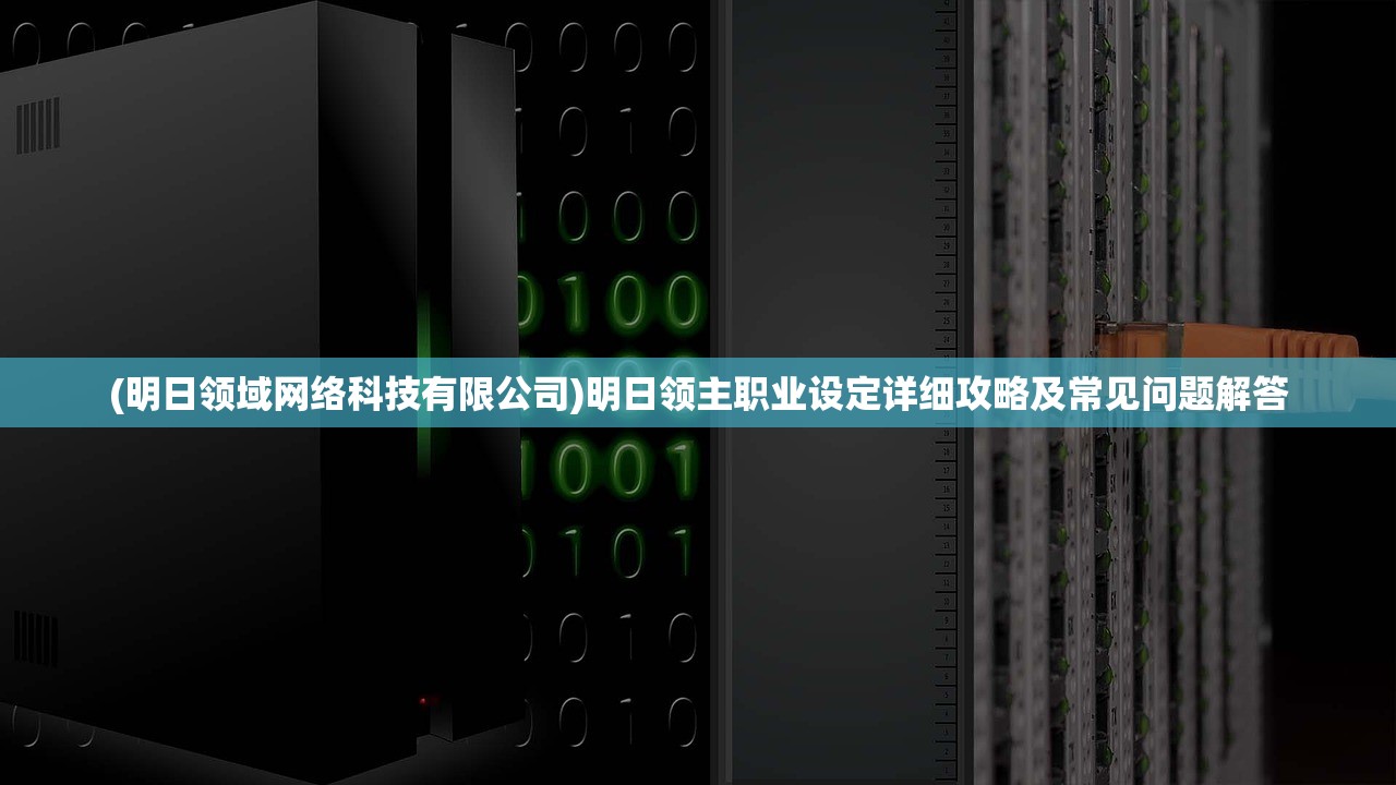 (明日领域网络科技有限公司)明日领主职业设定详细攻略及常见问题解答