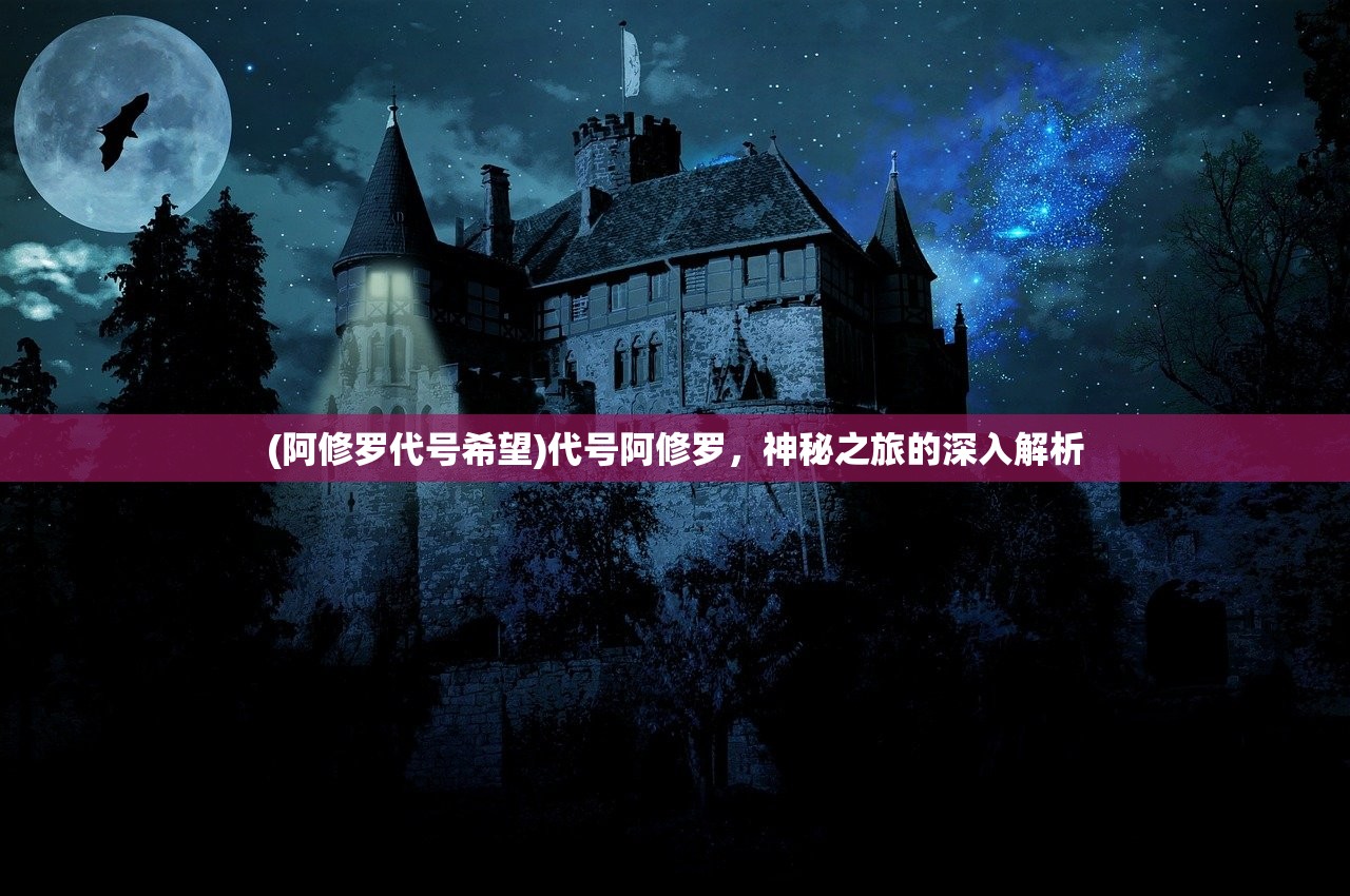(阿修罗代号希望)代号阿修罗，神秘之旅的深入解析