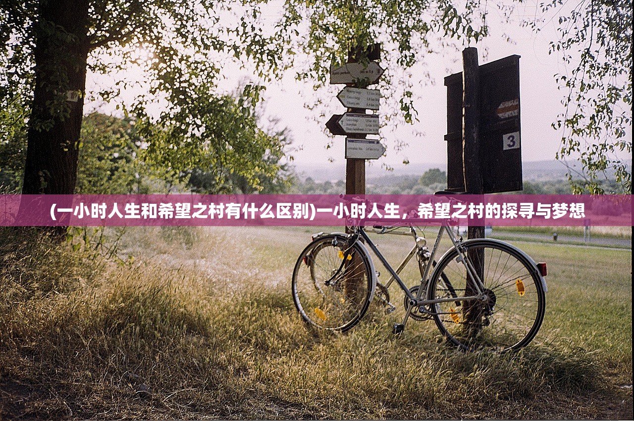 (一小时人生和希望之村有什么区别)一小时人生，希望之村的探寻与梦想