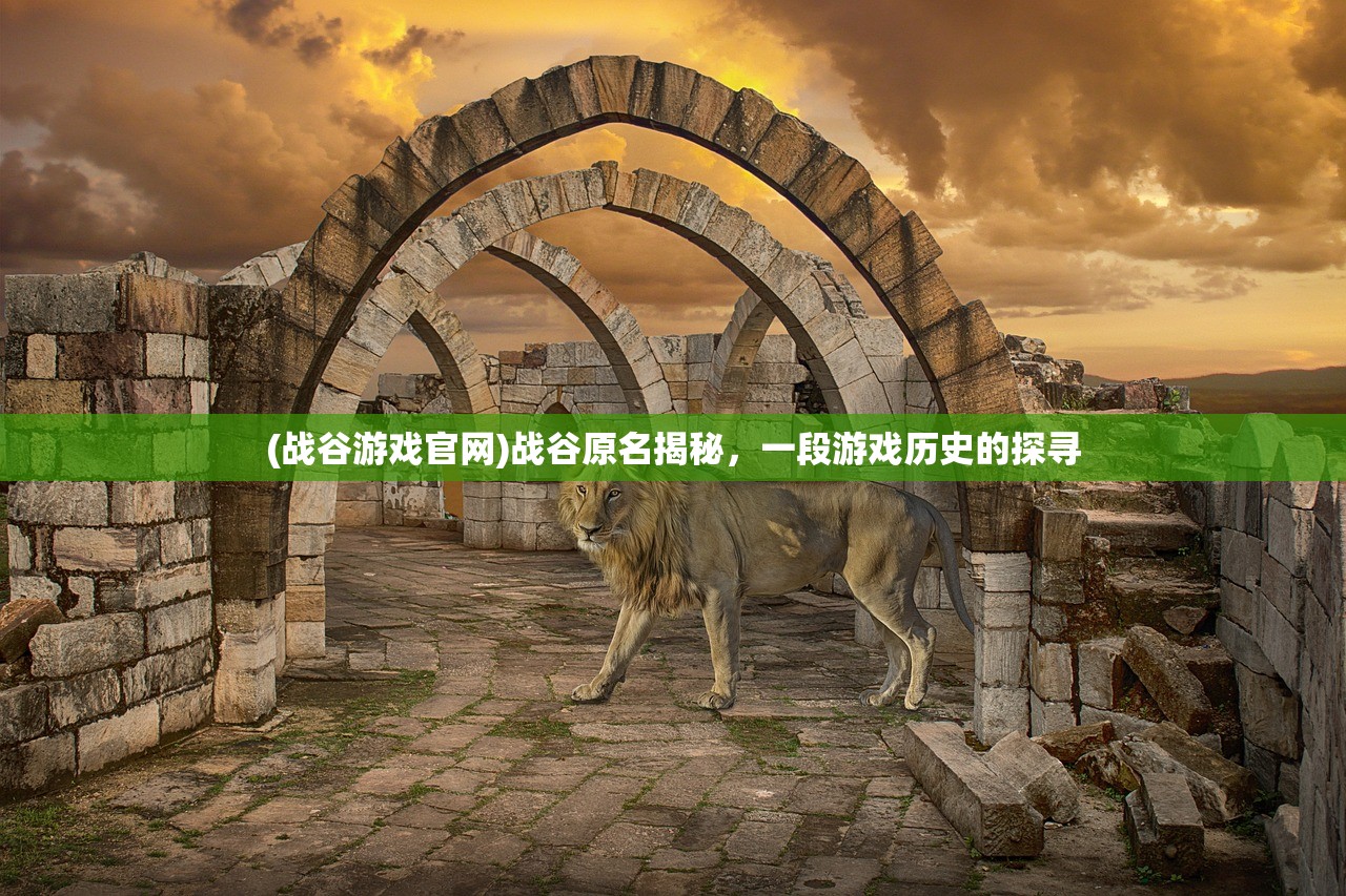 (战谷游戏官网)战谷原名揭秘，一段游戏历史的探寻